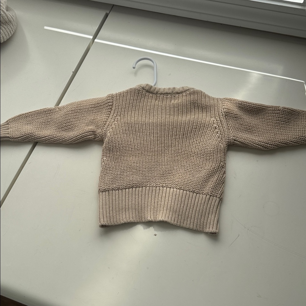 Soft Knit Beige Sweater for Kids - Picture 4 of 5